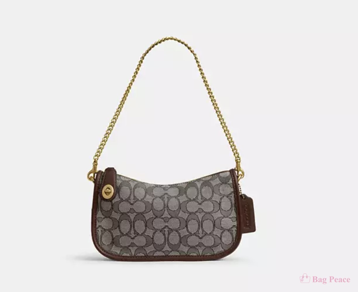 Coach Swing Zip, Oak/maple Jacquard